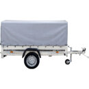 Remolque PKW 230x125 cm, 750 kg, basculante con lona alta