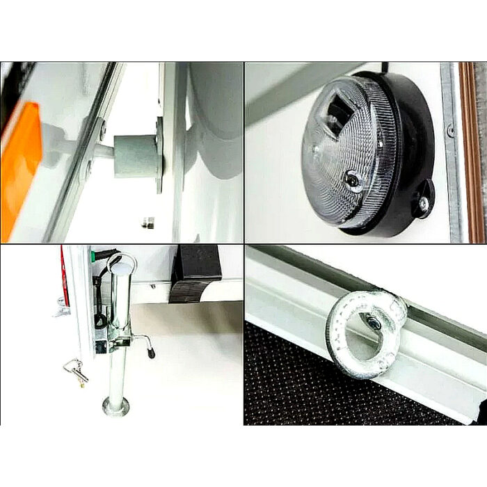 Debon DK R255 Remolque Cerrado 125x255x156 cm, 1300 kg - Imagen 9