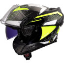 Casco abatible LS2 FF910 Advant II Carbon negro-amarillo